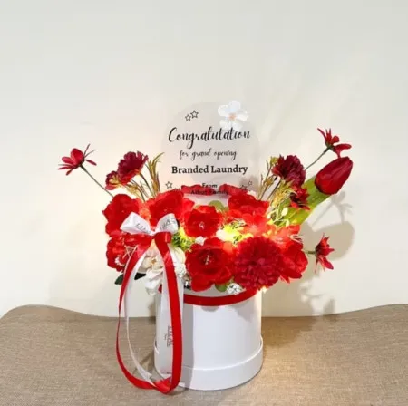 Bloom Box Akrilik Ucapan Grand Opening Landak